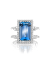 SLAETS Verlovingsringen VERKOCHT Santa Maria Aquamarine Ring with Diamonds *VERKOCHT* (watches)